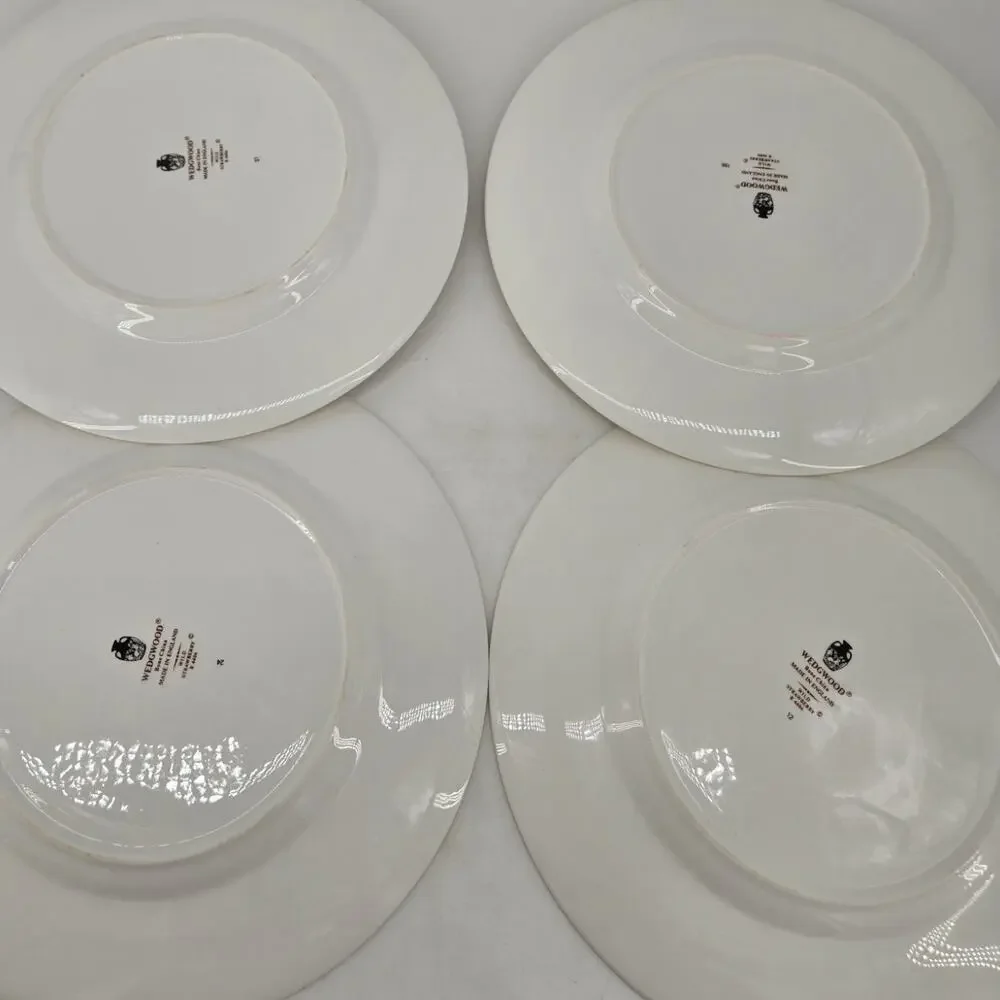 4 Wedgewood Wild Strawberry Bone China Salad Plates R4406 8